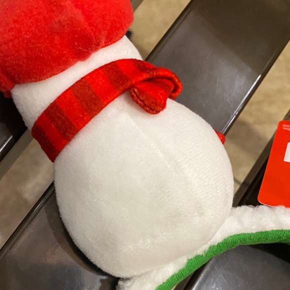 Mario Super Nintendo World Festive Snowman Headband with Red Accents - Picture 8 of 9